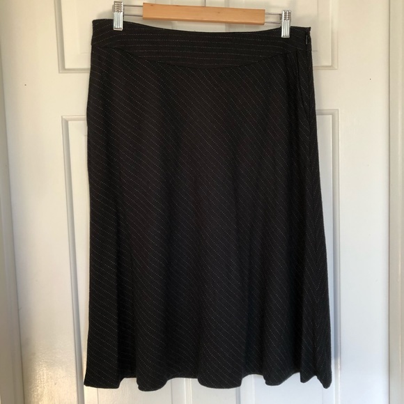 Banana Republic • Striped Wool knit A-Line Skirt - Picture 2 of 6